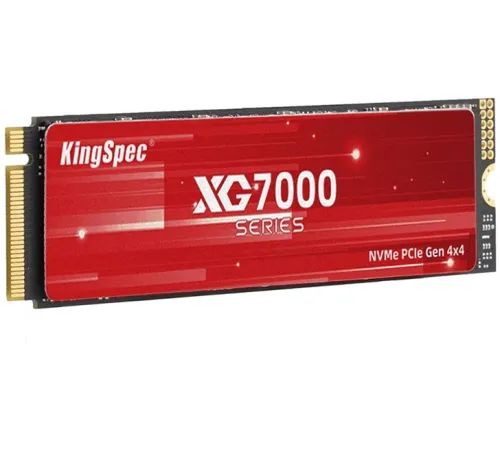 Твердотельный накопитель SSD M.2 KingSpec 2.0Tb XG7000 Series <XG7000-2TB> (PCI-E 4.0 x4, up to 7400/6600MBs, 3D TLC, 1200TBW, NVMe 1.4, 22х80mm, heatsink)