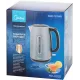 Чайник электрический Midea MK-8025 1.7л. 2200Вт серый корпус: стекло/металл/пластик