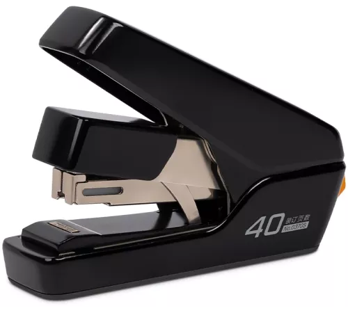 Степлер настольный Deli 0370SBLACK Exceed 24/6 26/6 (40листов) снижение усилия черный 100скоб коробка