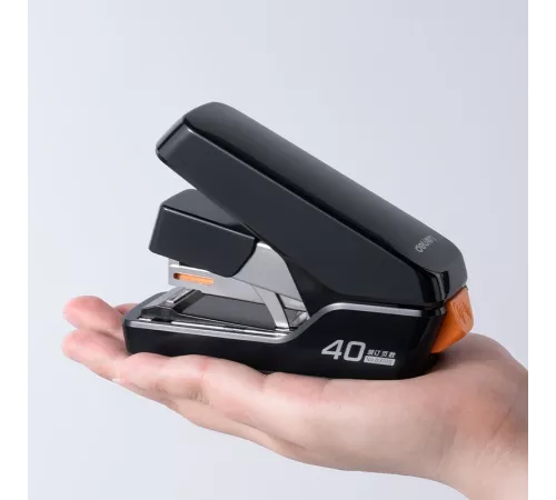 Степлер настольный Deli 0370SBLACK Exceed 24/6 26/6 (40листов) снижение усилия черный 100скоб коробка