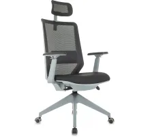 Кресло руководителя Бюрократ MC-G611NL-H черный Elastic-102 с подголов. крестов.4-луч. пластик пластик серый
