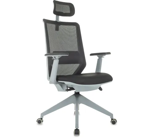 Кресло руководителя Бюрократ MC-G611NL-H черный Elastic-102 с подголов. крестов.4-луч. пластик пластик серый