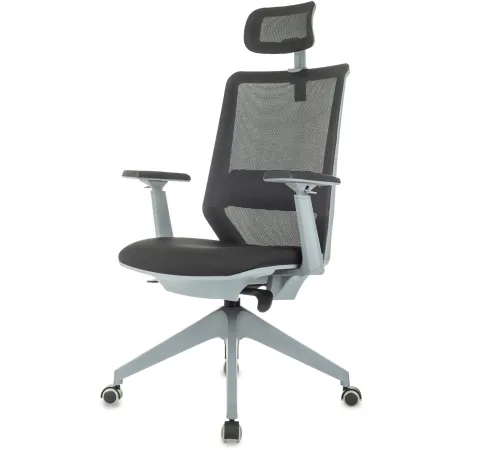 Кресло руководителя Бюрократ MC-G611NL-H черный Elastic-102 с подголов. крестов.4-луч. пластик пластик серый