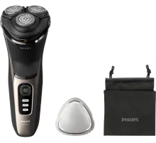 Бритва роторная Philips S3242/12 питан.:аккум. черный/серебристый