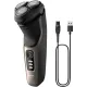 Бритва роторная Philips S3242/12 питан.:аккум. черный/серебристый