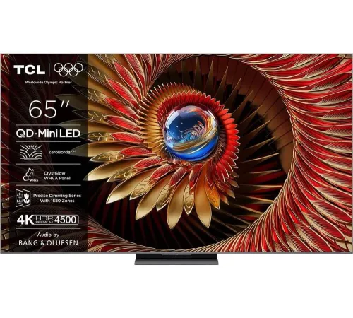Телевизор QLED TCL 65" 65C8K черный 4K Ultra HD 120Hz DVB-T DVB-T2 DVB-C DVB-S DVB-S2 USB WiFi Smart TV