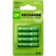 Аккумулятор GP RECHARGE AAA NiMH 400mAh (4шт)