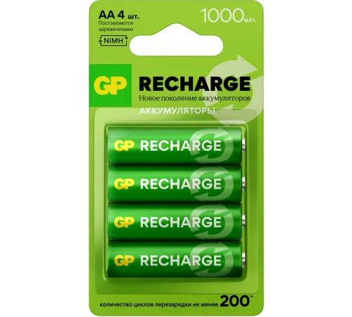 Аккумулятор GP Smart Energy AA NiMH 930mAh (4шт)