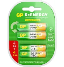 Аккумулятор GP 210AAHC АА+75AAAHC AAA NiMH 2000mAh (4шт)