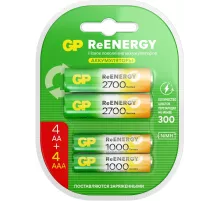 Аккумулятор GP 270AAHC АА+100AAAHC AAA NiMH 2650mAh (4шт)