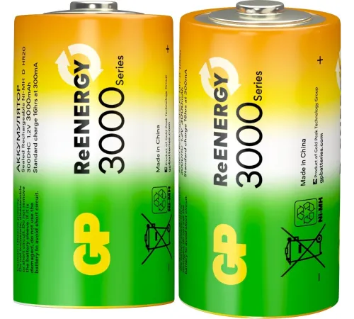 Аккумулятор GP 300DHC D NiMH 3000mAh (4шт)
