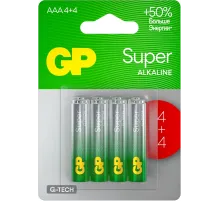 Аккумулятор GP Super Alkaline G-Tech AAA NiMH 1000mAh (8шт)