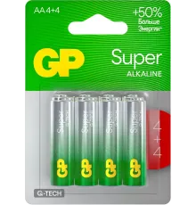 Аккумулятор GP Super Alkaline G-Tech 15А AA NiMH 1000mAh (8шт)