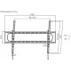 Кронштейн для телевизора Ultramounts UM851T черный 60"-120" макс.120кг настенный наклон