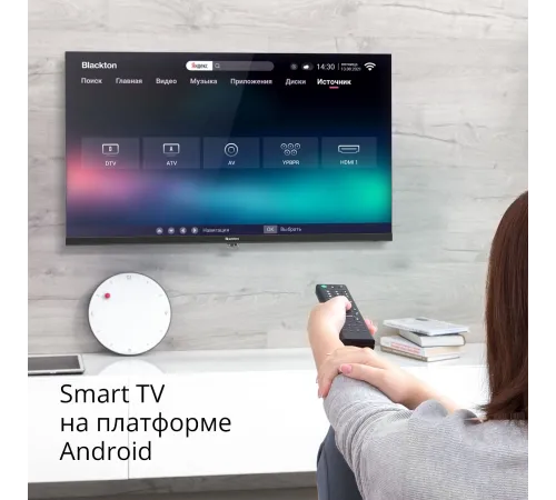 Телевизор Blackton 24" Bt 24FS32B черный DLED HD 60Hz AndroidTV Телевизор Blackton 24" Bt 24FS32B черный DLED HD 60Hz AndroidTV