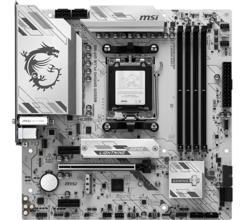Материнская плата MSI B850M GAMING PLUS WIFI6E SocketAM5 AMD B850 4xDDR5 mATX AC`97 8ch(7.1) 2.5Gg RAID+HDMI+DP