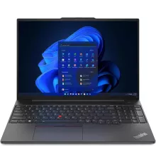 Ноутбук Lenovo ThinkPad E16 G2 Ryzen 7 7735HS 16Gb SSD512Gb AMD Radeon 680M 16" IPS WUXGA (1920x1200)/ENGKBD Windows 11 Pro black WiFi BT Cam (21M5S0JK00)