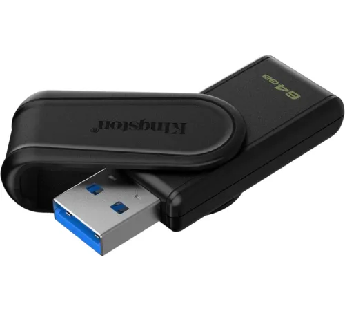 Флеш Диск Kingston 64GB DataTraveler Exodia S DTXS/64GB USB3.2 Gen1 черный