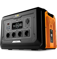 Электростанция портативная TopON TOP-X2500 640000mAh 16A QC3.0/PD2.0 6xUSB черный/оранжевый (103504)