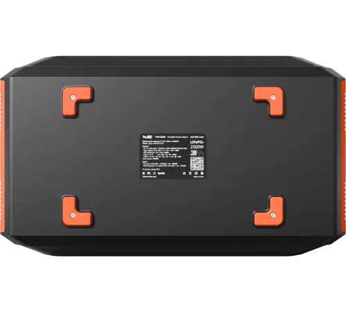 Электростанция портативная TopON TOP-X2500 640000mAh 16A QC3.0/PD2.0 6xUSB черный/оранжевый (103504)