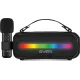 SVEN PS-255, черный (12 Вт, Bluetooth, FM, USB, караоке микрофон, 3600мА*ч)