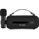 SVEN PS-255, черный (12 Вт, Bluetooth, FM, USB, караоке микрофон, 3600мА*ч)