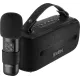 SVEN PS-255, черный (12 Вт, Bluetooth, FM, USB, караоке микрофон, 3600мА*ч)