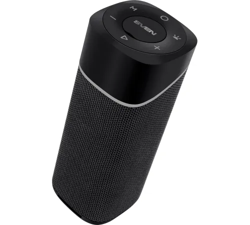 SVEN PS-155, черный (10 Вт, Waterproof (IPx4), TWS, Bluetooth, FM, USB, 1200мА*ч)