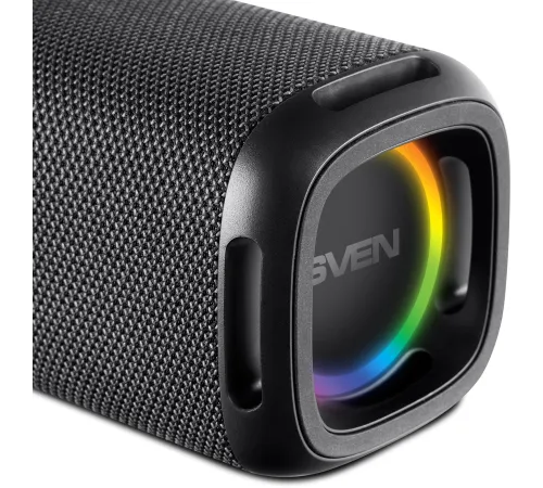 SVEN PS-155, черный (10 Вт, Waterproof (IPx4), TWS, Bluetooth, FM, USB, 1200мА*ч)