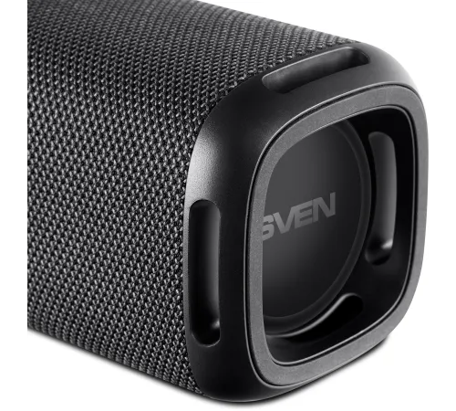 SVEN PS-155, черный (10 Вт, Waterproof (IPx4), TWS, Bluetooth, FM, USB, 1200мА*ч)