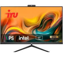 Моноблок IRU Tactio 27IH5P2K 27" QHD i5 11400 (2.6) 32Gb SSD1Tb UHDG 730 FreeDOS GbitEth WiFi BT 120W Cam черный 2560x1440