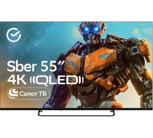 Телевизор QLED Sber 55" SDX-55UQ5236 Салют ТВ темно-серый 4K Ultra HD 60Hz DVB-T DVB-T2 DVB-C DVB-S DVB-S2 USB WiFi Smart TV Телевизор QLED Sber 55" SDX-55UQ5236 Салют ТВ темно-серый 4K Ultra HD 60Hz DVB-T DVB-T2 DVB-C DVB-S DVB-S2 USB WiFi Smart TV