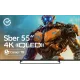 Телевизор QLED Sber 55" SDX-55UQ5236 Салют ТВ темно-серый 4K Ultra HD 60Hz DVB-T DVB-T2 DVB-C DVB-S DVB-S2 USB WiFi Smart TV
