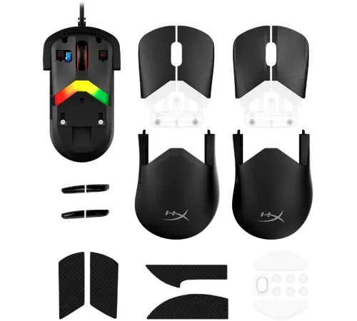 Мышь HyperX Pulsefire Saga черный оптическая 26000dpi USB 6but (A2PB3AA)