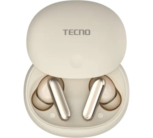 Наушники вкладыши Tecno TU01 белый беспроводные bluetooth (TU01 AIR GREAMY WHITE)