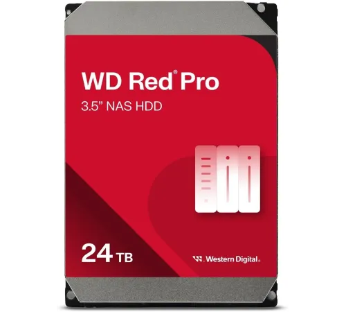Жесткий диск WD SATA-III 24TB WD240KFGX Red Pro (7200rpm) 512Mb 3.5" Жесткий диск WD SATA-III 24TB WD240KFGX Red Pro (7200rpm) 512Mb 3.5"