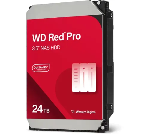 Жесткий диск WD SATA-III 24TB WD240KFGX Red Pro (7200rpm) 512Mb 3.5" Жесткий диск WD SATA-III 24TB WD240KFGX Red Pro (7200rpm) 512Mb 3.5"