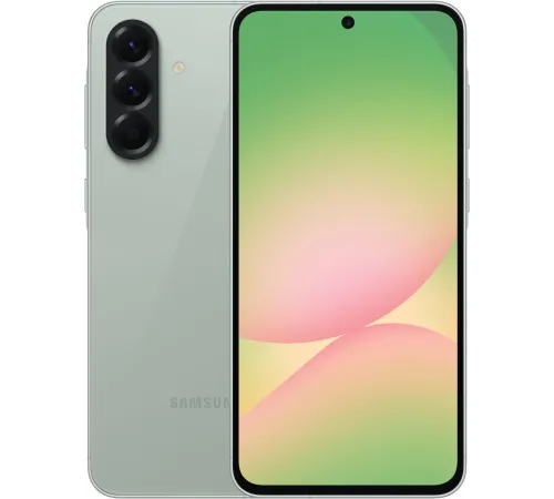 Смартфон Samsung SM-A566E Galaxy A56 5G 128Gb 8Gb зеленый моноблок 3G 4G 6.7" 1080x2340 Android 15 50Mpix 802.11 a/b/g/n/ac/ax NFC GPS GSM900/1800 GSM1900 Protect