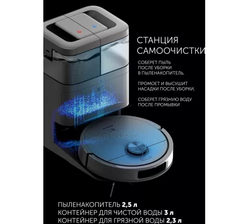 Пылесос-робот Polaris IQ Home PVCRAC 7290 55Вт белый