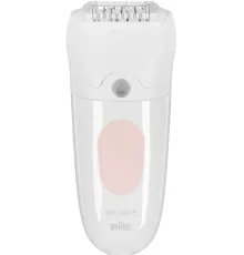 Эпилятор Braun SE5-050 скор.:2 насад.:4 от электр.сети от аккум. белый/розовый