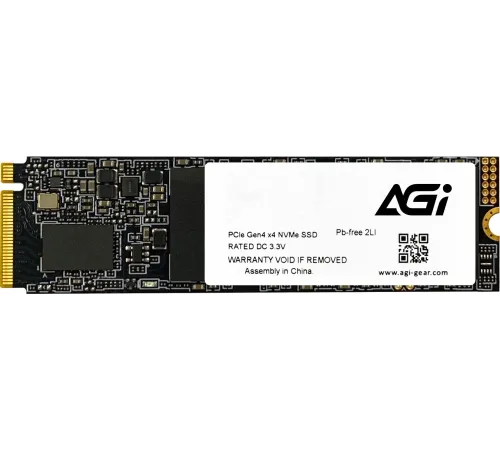 Накопитель SSD AGi PCIe 4.0 x4 512GB AGI512G44AI818-CB AI818 M.2 2280