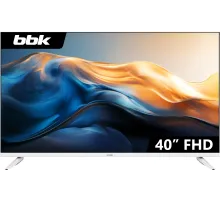 Телевизор LED BBK 40" 40LEM-1041/FTS2C (W) белый FULL HD 60Hz DVB-T2 DVB-C DVB-S2 USB (RUS)