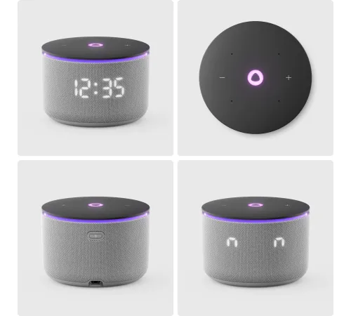 Умная колонка Яндекс Станция Мини 3 Про с Алисой, Zigbee, серый, YNDX-00059GRY Умная колонка Яндекс Станция Мини 3 Про с Алисой, Zigbee, серый, YNDX-00059GRY