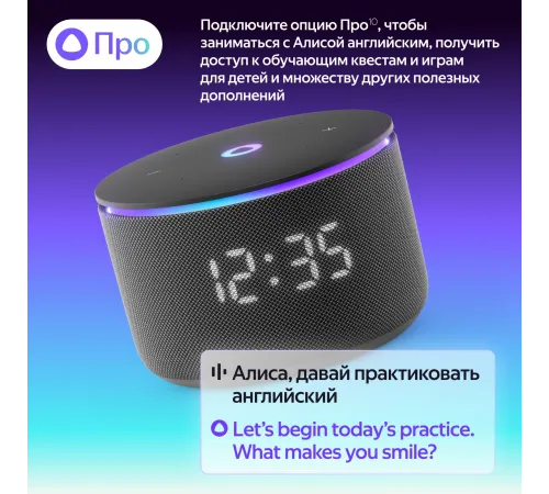 Умная колонка Яндекс Станция Мини 3 Про с Алисой, Zigbee, черный, YNDX-00059BLK Умная колонка Яндекс Станция Мини 3 Про с Алисой, Zigbee, черный, YNDX-00059BLK