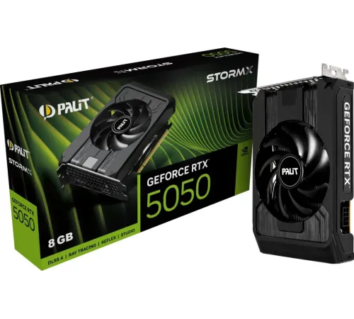 Видеокарта PCI-E Palit <RTX5050 8GB STORMX > GDDR6 128b, HDMI DPx3 NE65050019P1-GB2070F Видеокарта PCI-E Palit <RTX5050 8GB STORMX > GDDR6 128b, HDMI DPx3 NE65050019P1-GB2070F