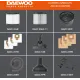 Строительный пылесос Daewoo DAVC 2014 1400Вт (уборка: сухая/сбор воды/выдув) оранжевый