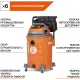 Строительный пылесос Daewoo DAVC 2000S 1500Вт (уборка: сухая/сбор воды/выдув) оранжевый