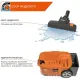 Строительный пылесос Daewoo DAVC 2000 Home 1500Вт (уборка: сухая/сбор воды/выдув) оранжевый