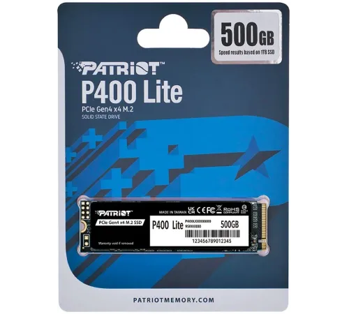 SSD диск Patriot P400 Lite 500GB (P400LP500GM28H)