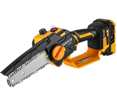 Цепная пила Deko DKCHS 20-6 Pro аккум. дл.шины:6" (15cm) 2аккум. 2.2Ач ЗУ (081-2025) Цепная пила Deko DKCHS 20-6 Pro аккум. дл.шины:6" (15cm) 2аккум. 2.2Ач ЗУ (081-2025)